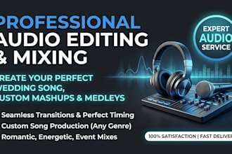 cut edit mix songs and make mashups for your wedding dance