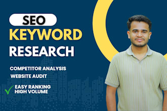 do keyword research, SEO audit and competitor analysis