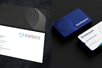 create minimalist luxury business card and logo design
