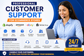 provide shopify dropshipping customer support services