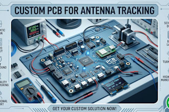 create custom antenna tracking system pcb for drone satellite and rf application