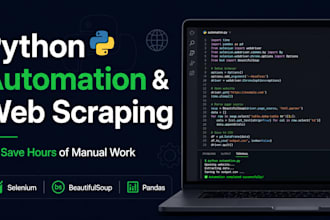 build a python automation script or web scraping tool