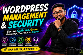 do wordpress maintenance, security, and speed optimization