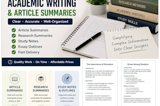 write clear and simple summaries of any article or text