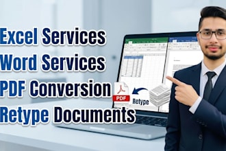 provide excel, word services and document conversion
