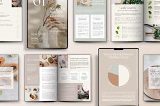 design canva ebook workbook for fitness wellness meditation nutrition coaches