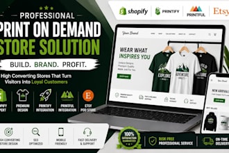 do print on demand store, shopify pod, printify, printful, etsy pod