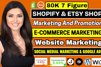 do website promotion ecommerce marketing shopify social medial marketing manager