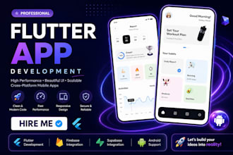 build a professional flutter android app with clean UI