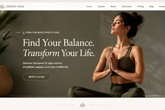 build squarespace meditation website wellness coach website yoga pilates website
