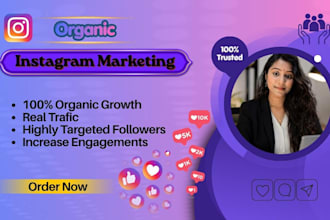 do organic instagram marketing and promotion for fast growth