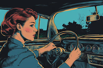 comic book illustration, comic graphic novel, comic strip