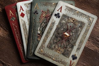 draw playing cards, poker cards, and board game designs