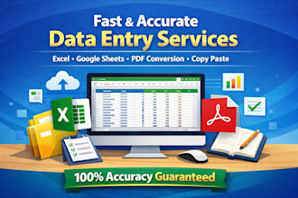 provide accurate and fast data entry and copy paste services for your business
