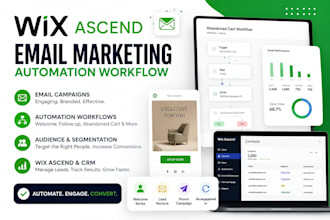 setup wix ascend email marketing automation workflow, wix ai newsletter campaign