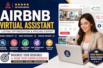 optimize airbnb listing SEO and airbnb pricing virtual assistant