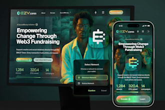 design a landing page for fintech, web3 or ai product