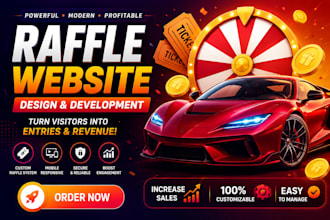 develop legal raffle website, giveaway website