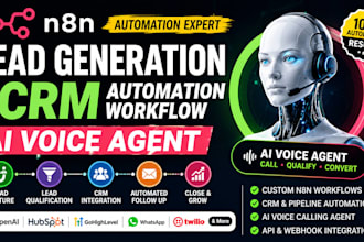 create n8n lead generation and crm automation workflow ai voice agent