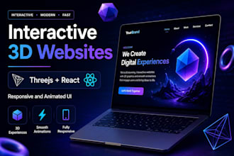 create interactive websites using threejs and react