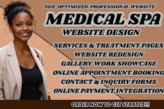 medical spa website aesthetic clinic site wellness spa site spa booking website
