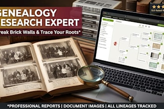 do deep genealogy research and build your ancestry family tree