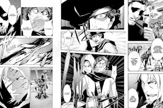draw anime manga comic book illustration manga cover art webtoon manga page