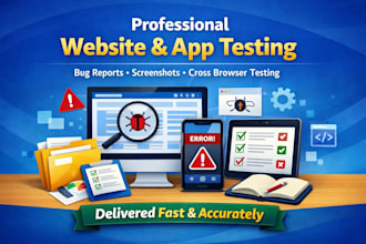 manually test your website or app for bugs and usability issues