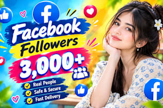 add 3,000 facebook followers organically