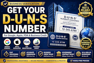 help with d u n s number for apple, google, fda form dun bradstreet