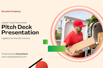 design logistics business pitch deck trucking deck freight pitch deck