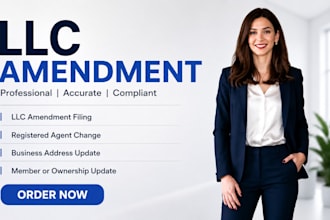 do llc amendment, llc dissolution,llc reinstatement, llc address change