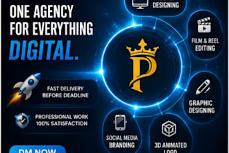 create modern websites, branding and video edits