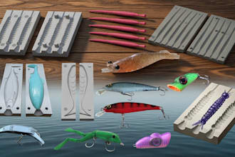 design custom 3d fishing lure design 3d printed mold for cnc stl and 3d printing