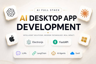 build ai powered desktop application for windows, mac, linux with electronjs