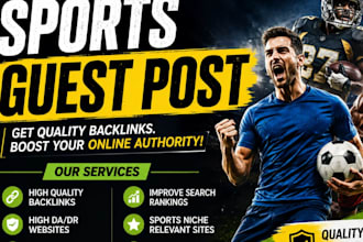 provide premium sports guest post on sports blog