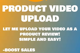 upload your video to your amazon listing to increase sales