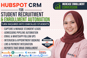 build hubspot CRM for student recruitment automation system