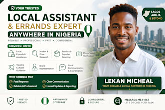 help with errands, research, and local tasks in nigeria