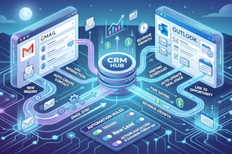integrate crm with gmail and outlook using automation