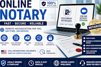 provide online notary services and remote document notarization