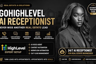 setup gohighlevel ai agent receptionist for real estate ghl ai chatbot ghl