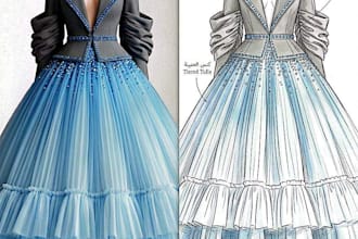 do digital fashion illustration and fashion design