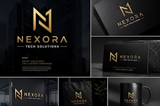 design modern luxury construction company logo