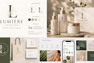 design premium beauty and skincare logo branding