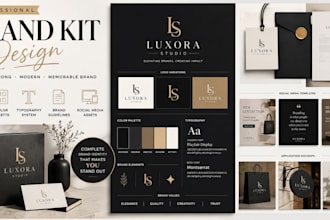 design a modern brand kit and style guide