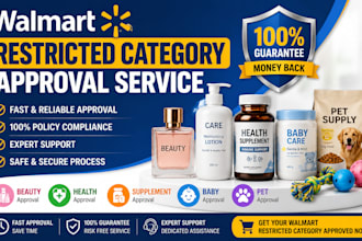 do walmart restricted category approval with 100 guarantee