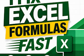 fix your excel formulas or create a custom formula for you