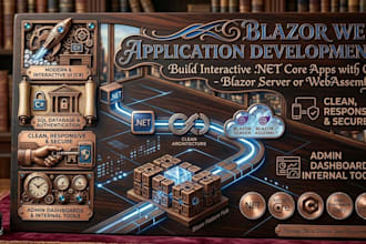 build a blazor webassembly or server app with dotnet backend