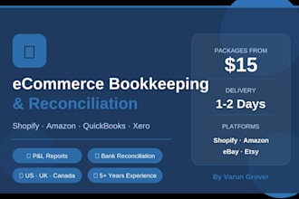 do ecommerce bookkeeping and reconciliation in quickbooks online or xero